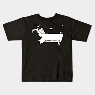 A funny map of Massachusetts - 2 Kids T-Shirt